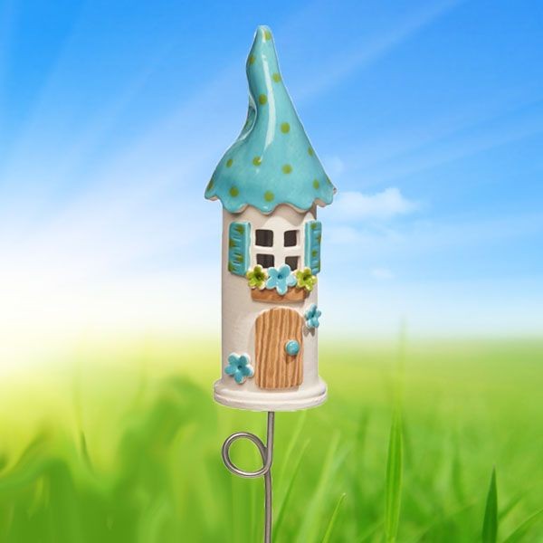 Turquoise Fairy House