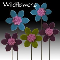 Grouping of 5 wildflowers