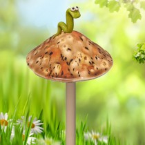 Safari Mushroom with Worm - Small